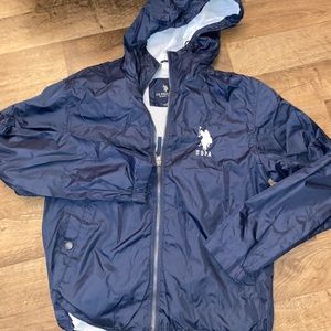 US POLO ASSN WINDBREAKER SIZE S, BARELY WORN